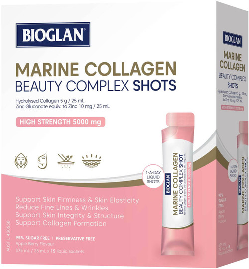 Bioglan Marine Collagen Beauty Complex 15 Shots x 3 Pack = 45 Shots